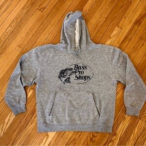 Bass Pro Shops Gray Hoodie with Logo